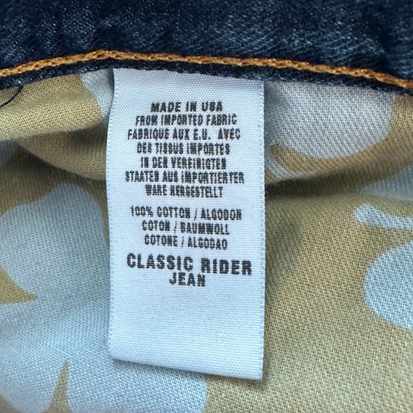 Lucky Brand By Gene Montesano Women’s Classic Rider Denim Dark Jeans Size 14/32 - Picture 8 of 8